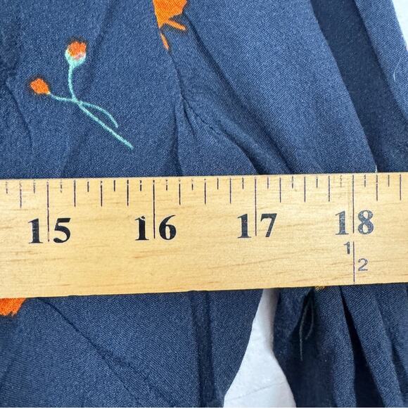 Dress Forum Revolve Blue Floral Long Sleeve Mini Dress Womens M Ruffled Girly - Picture 6 of 14